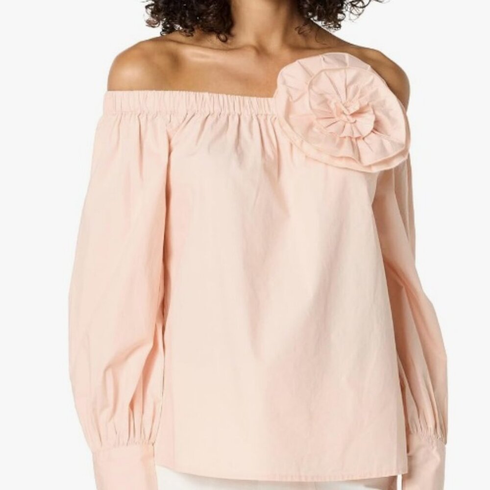 The Drop Women's Floral Cotton Top Size 5X (32-34)